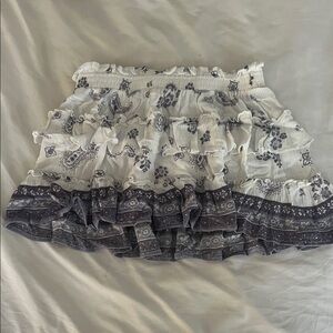 ruffle ocean drive mini skirt